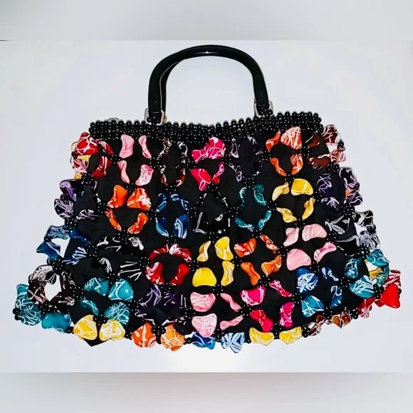 Handmade Beaded African Hobo Handbag | EUC | Completely Made & Sowed by Hand - Picture 3 of 14